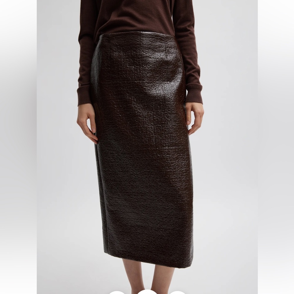 Tibi basket weave skirt